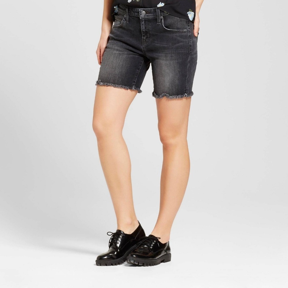 New Mossimo Black Denim Jean Short Shorts